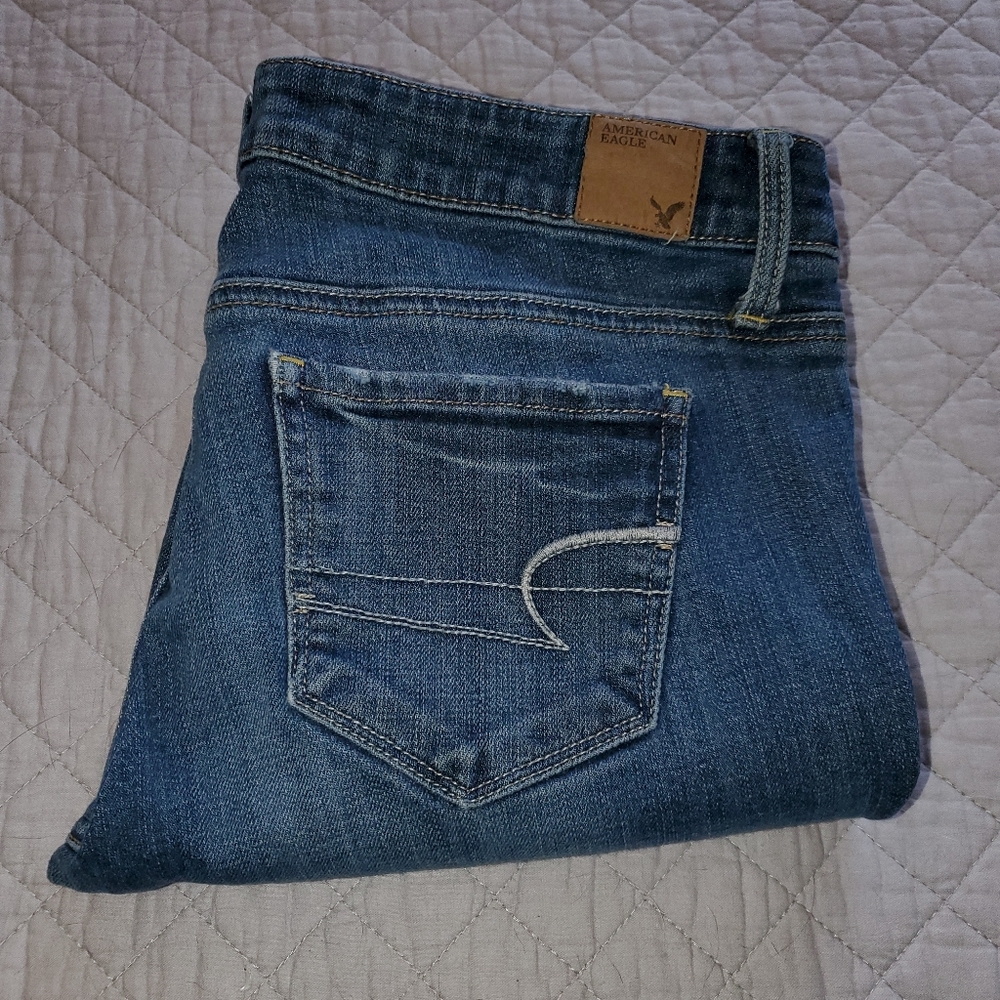 AE skinny jeans size 8